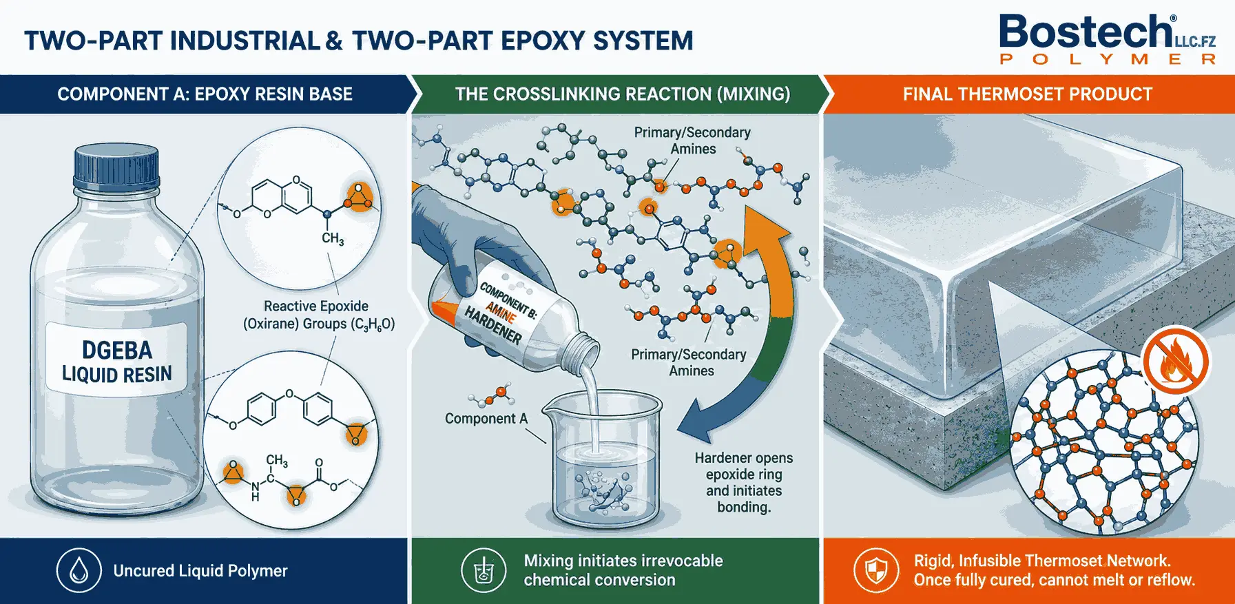 epoxy resin system crosslinking diagram